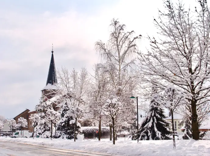 photo d'hiver église