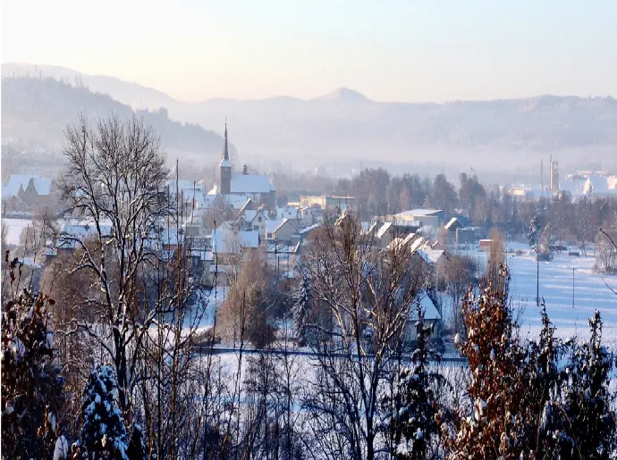 photo d'hiver de la commune