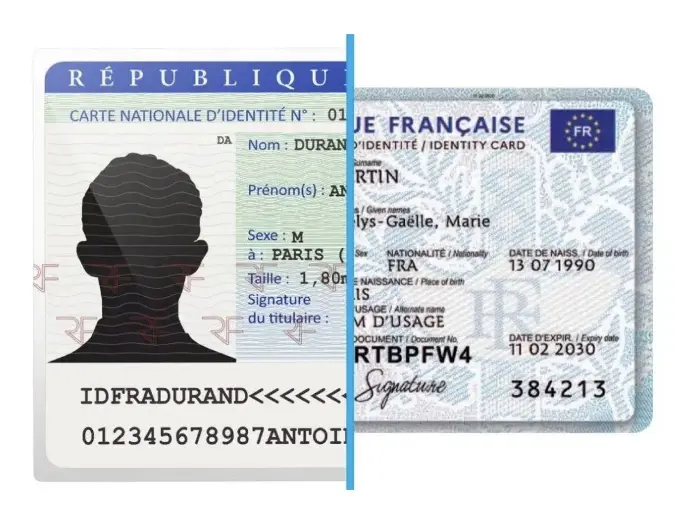 image illustrant la carte nationale d'identité, la CNI